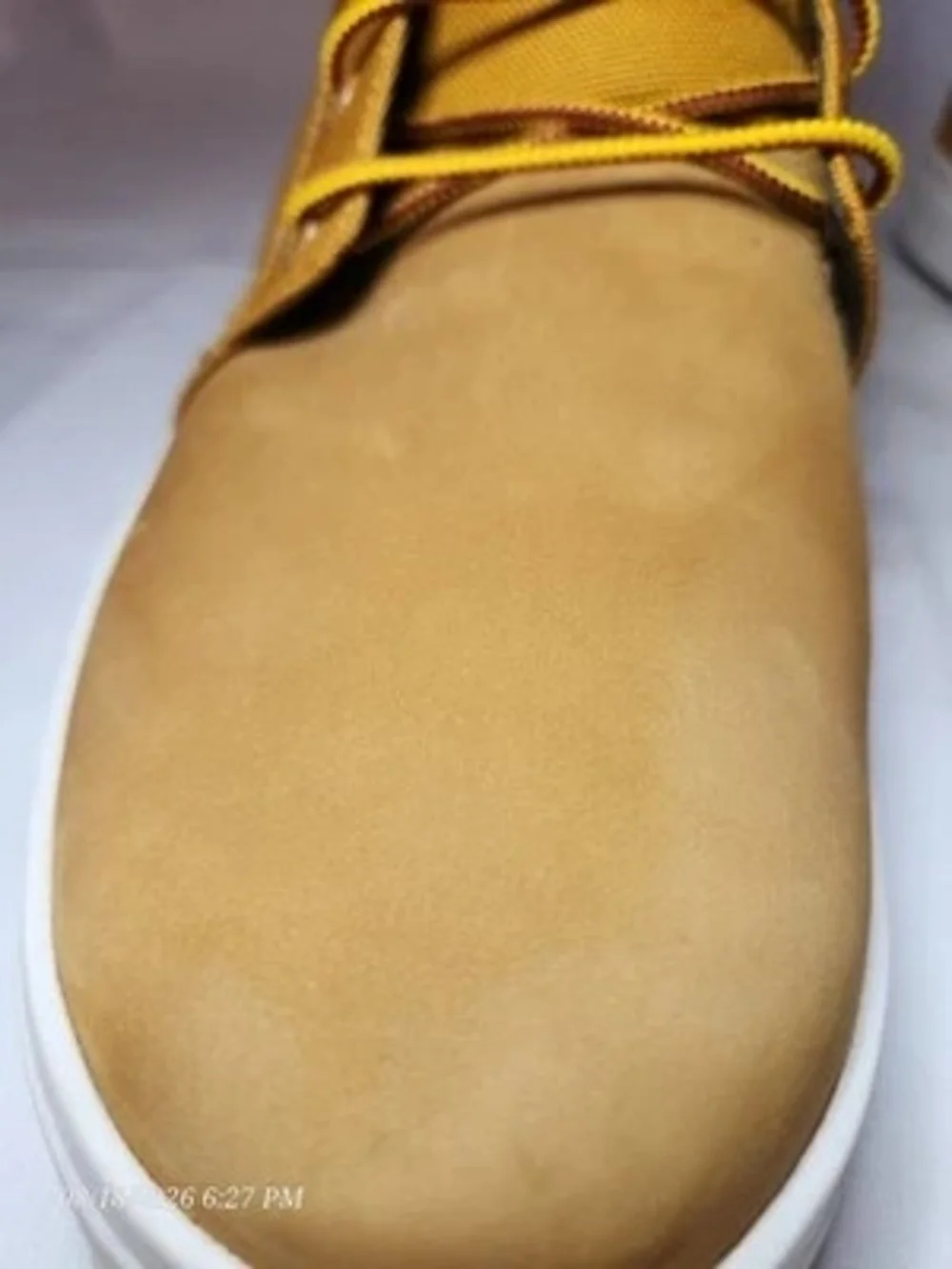 Timberland Davis Square Mens Chukka Boots Wheat Yellow Leather Canvas Size 11.5